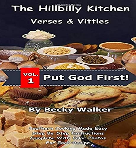 A book cover with various food items on it.