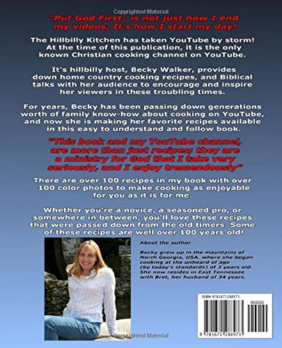 A back cover of the book with an image of a woman.